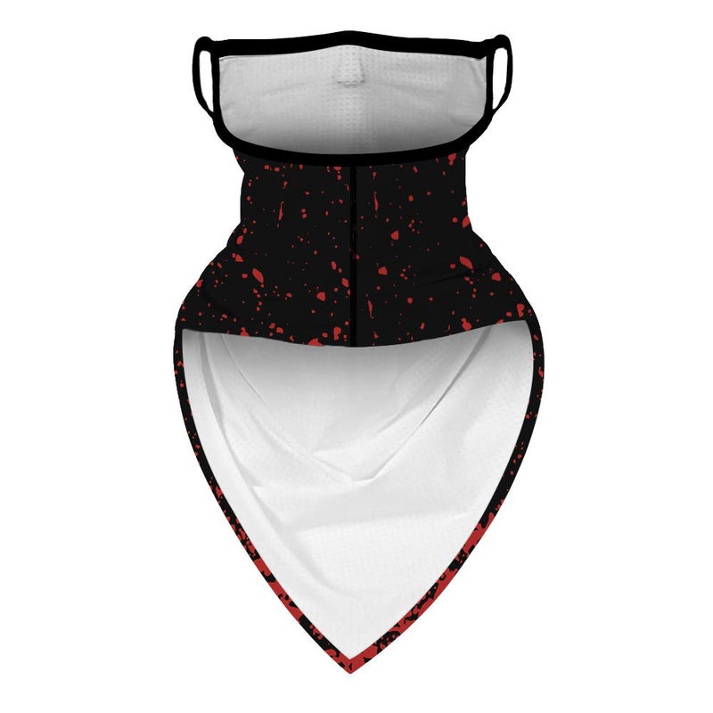 YAYOUREL Halloween Mask Scary Mask Halloween Masks for Adults Skull Mask Skeleton Skull Red Bandana Neck Gaiter Face Mask Covering Bandanas for Men Women UV Cooling Face Scarf Mask Cover Ear Loop Facemask - Image 4